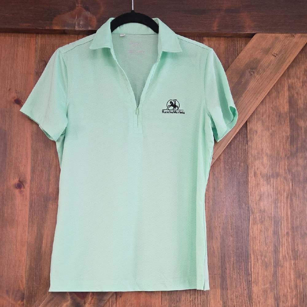 Ladies Golf Polo Three Inch Zip On Front Monterey‎ Club Size Small
